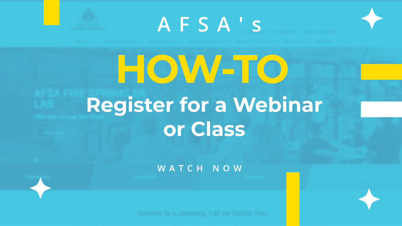 How to register for a webinar or class